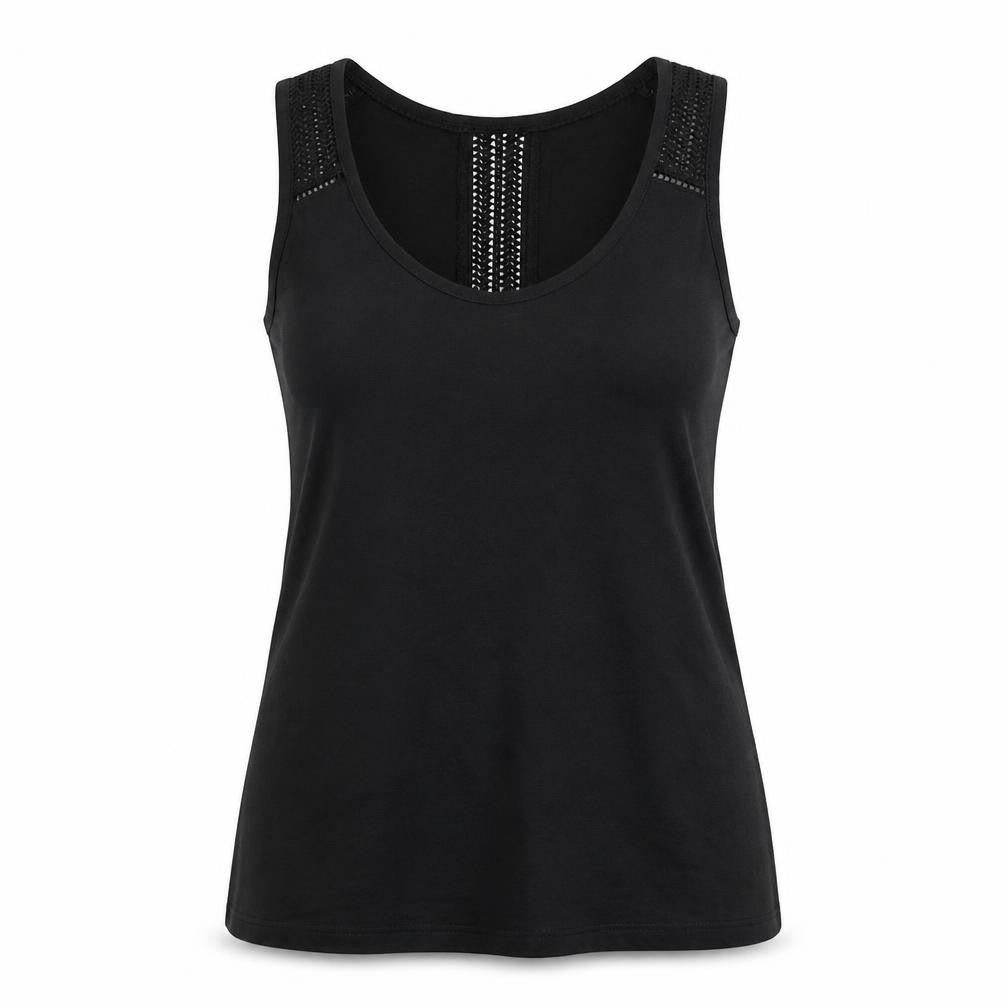 Womens UK Size 6 Fat Face Black Basic Tank