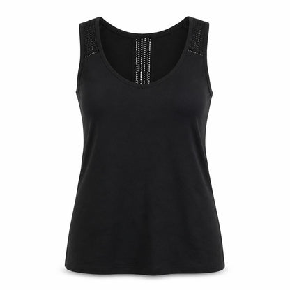 Womens UK Size 6 Fat Face Black Basic Tank