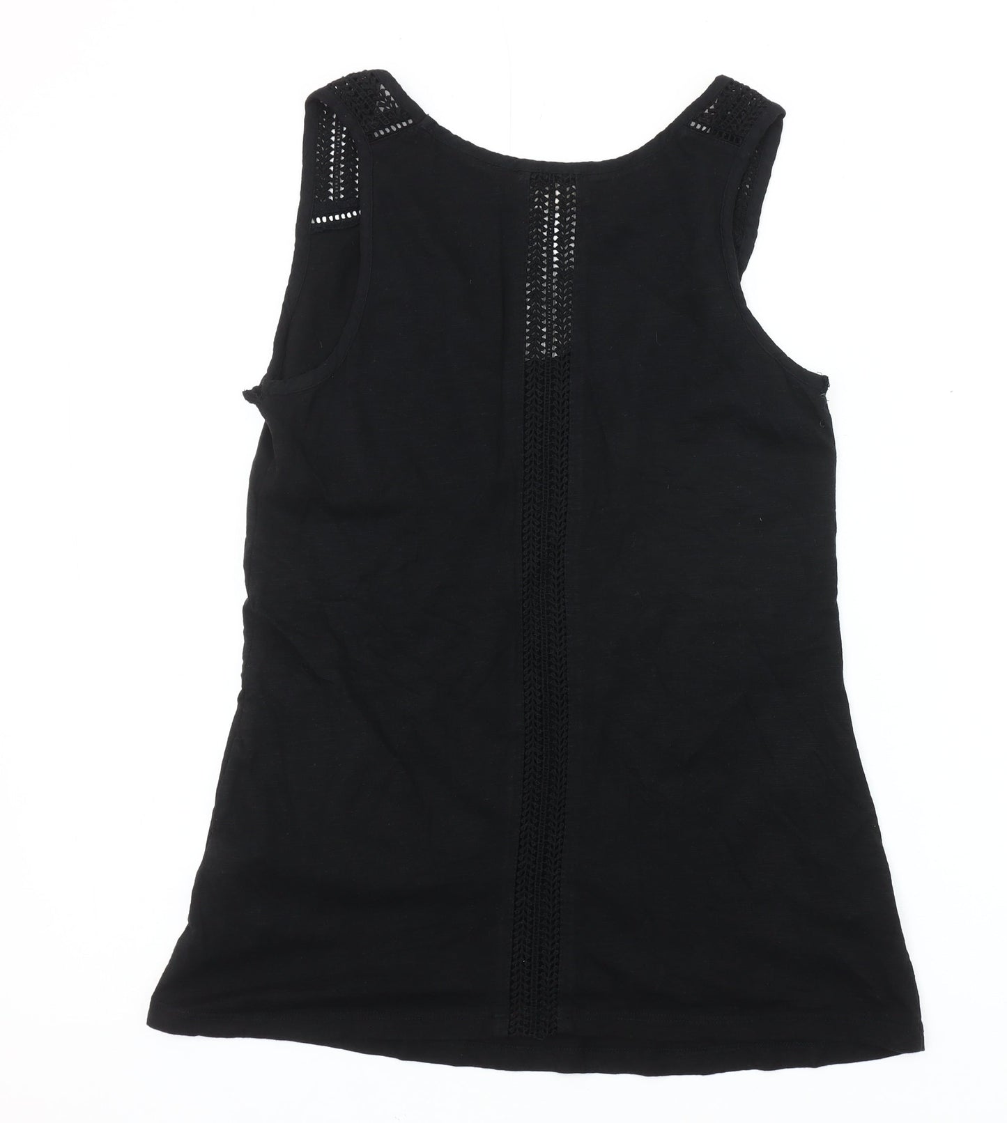 Womens UK Size 6 Fat Face Black Basic Tank