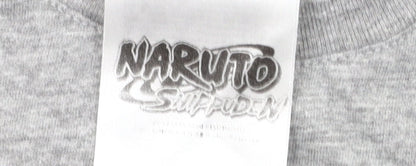 B&C Collection Naruto Shippuden Grey T-Shirt S Men