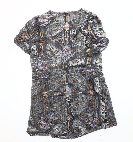 Zara Women's Multicoloured Short Dress Size 10