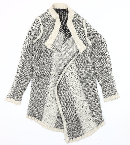 Vila Clothes Women's Grey Open Front Cardigan Size XS