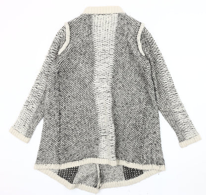 Vila Clothes Women's Grey Open Front Cardigan Size XS