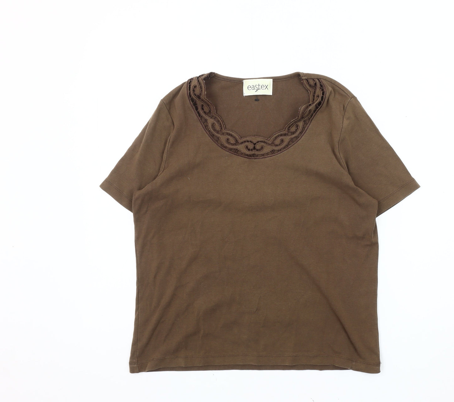 Womens UK Size 12 Eastex Brown  T-Shirt