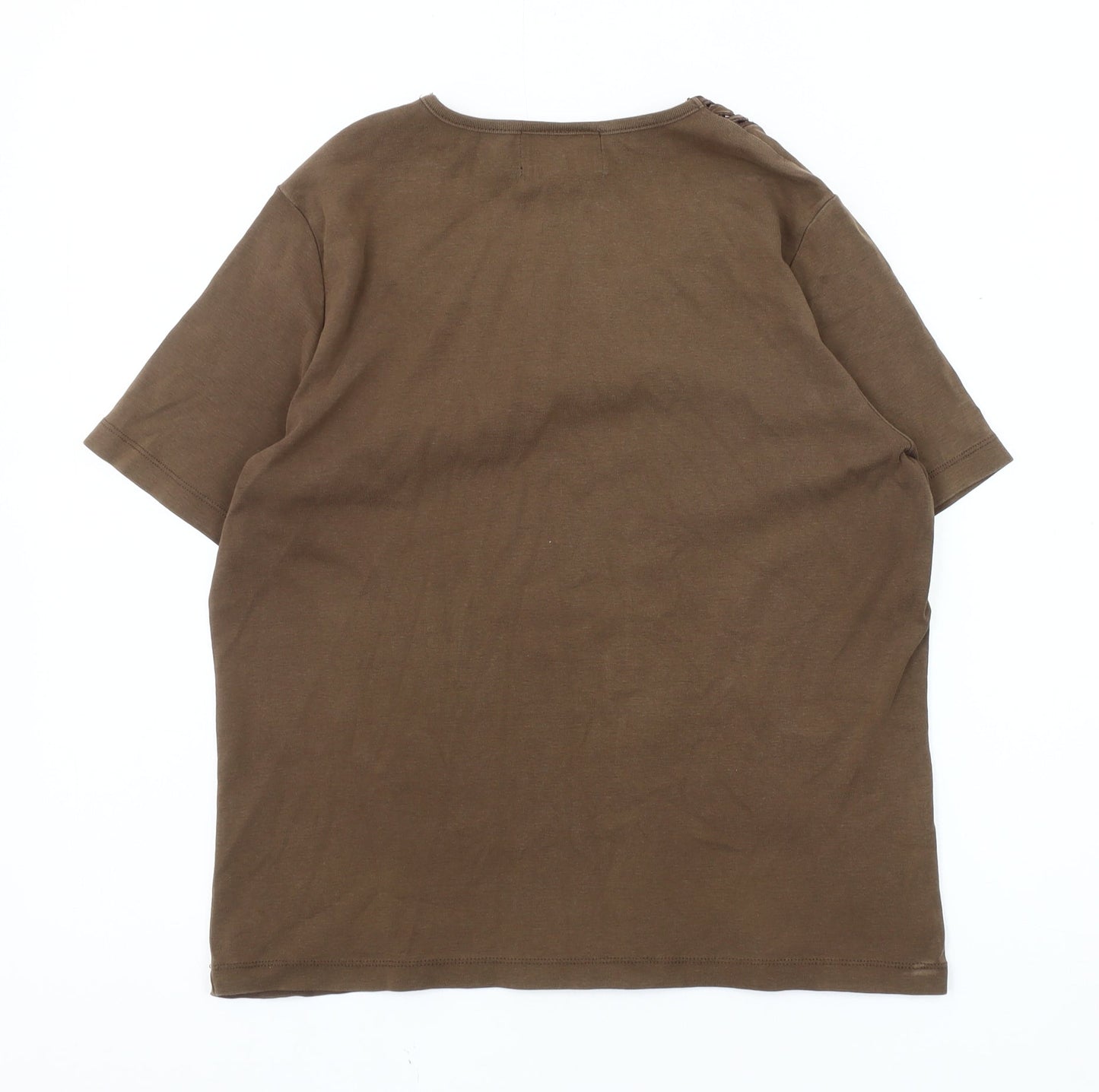 Womens UK Size 12 Eastex Brown  T-Shirt