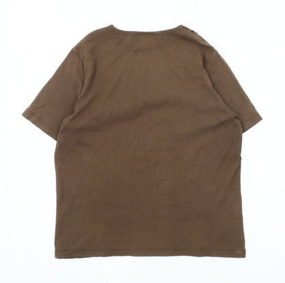 Womens UK Size 12 Eastex Brown  T-Shirt