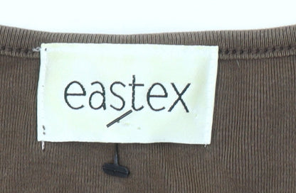 Womens UK Size 12 Eastex Brown  T-Shirt