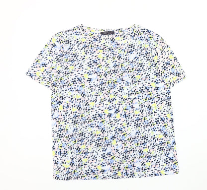 Womens UK Size 8 Marks and Spencer Multicoloured Basic T-Shirt