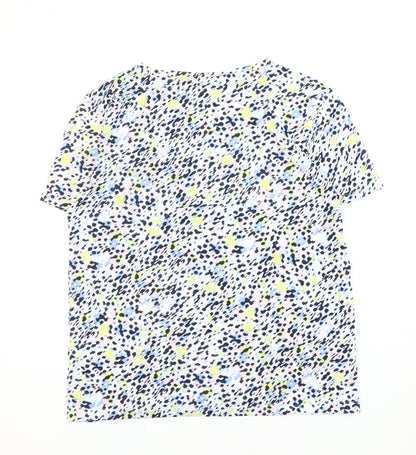 Womens UK Size 8 Marks and Spencer Multicoloured Basic T-Shirt