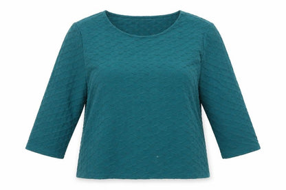 Honor Millburn Women's Green 3/4 Sleeve Top Size 12
