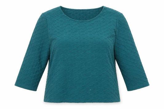 Honor Millburn Women's Green 3/4 Sleeve Top Size 12