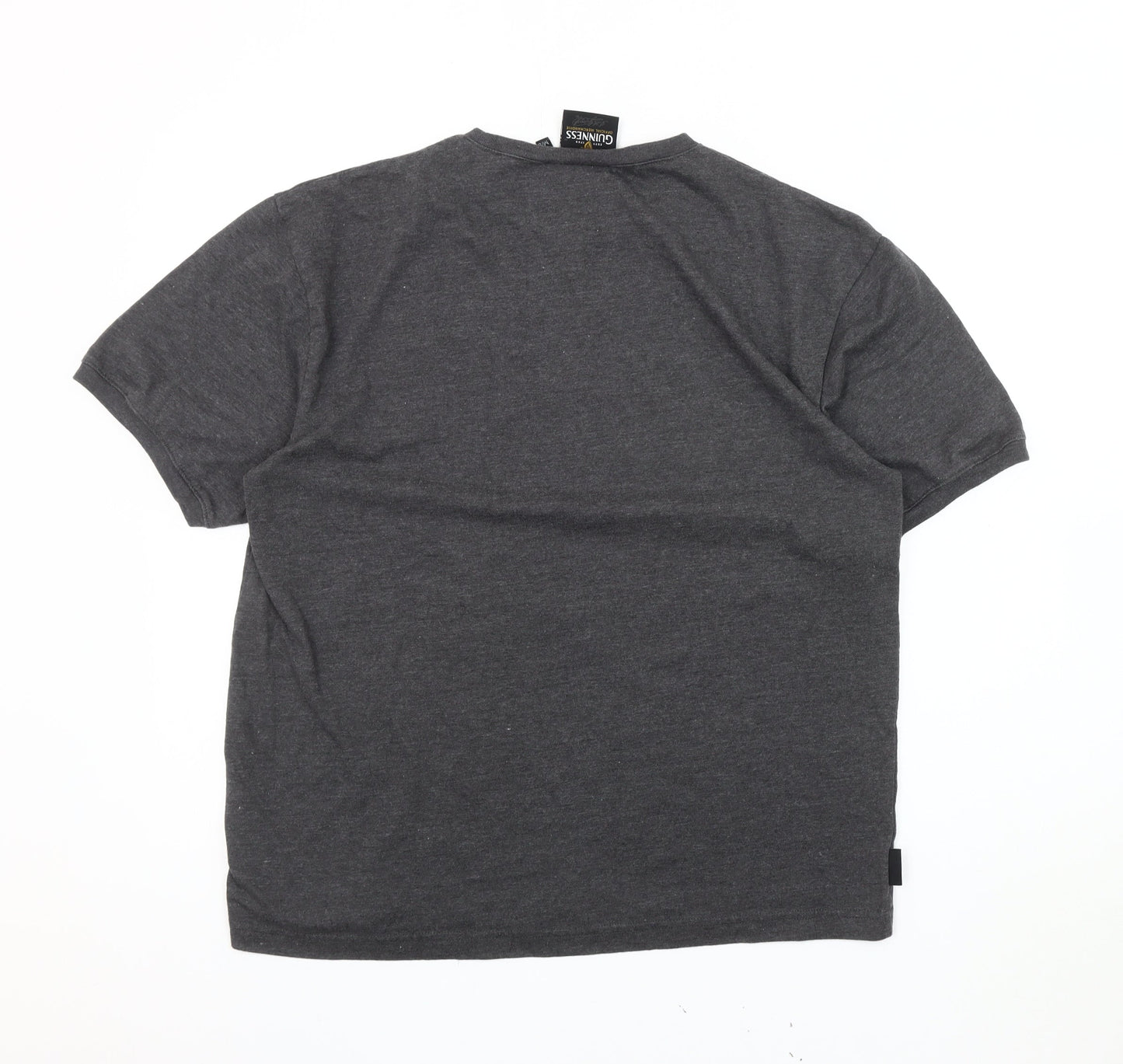 Mens UK Size M Guinness Grey  T-Shirt