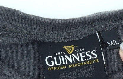 Mens UK Size M Guinness Grey  T-Shirt