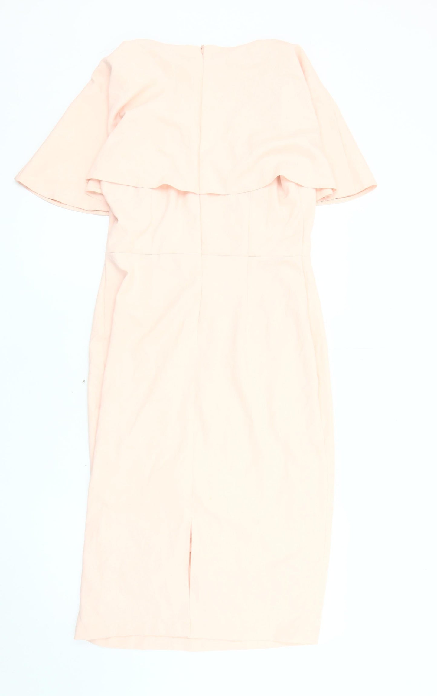 Oasis Women's Pink Dress Size 12 with Zip Closure