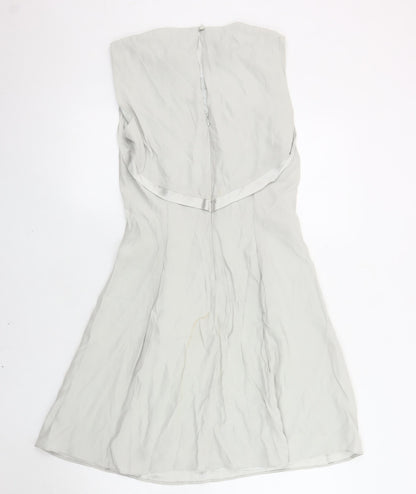 Reiss Women's Ivory Dress, Size 8, Acetate Blend
