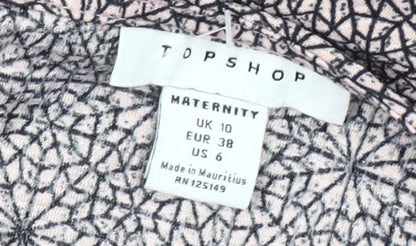 Topshop Women’s Multicoloured Maternity Dress Size 10