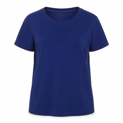 Womens UK Size M French Connection Blue Basic T-Shirt