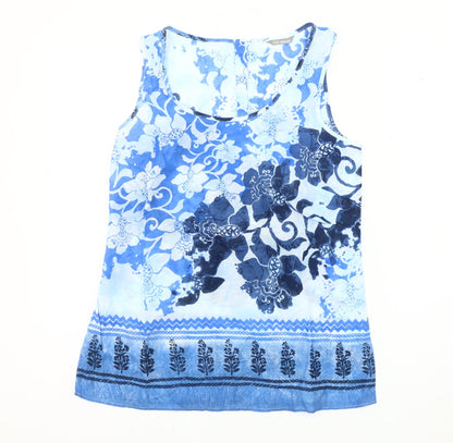 Womens UK Size 8 Marks and Spencer Blue  Tank