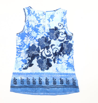 Womens UK Size 8 Marks and Spencer Blue  Tank
