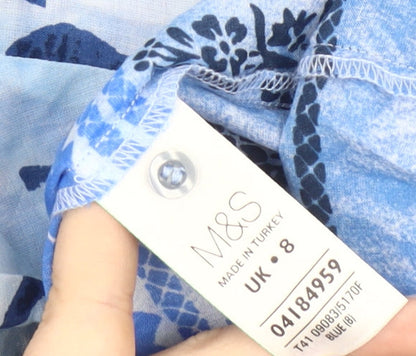 Womens UK Size 8 Marks and Spencer Blue  Tank