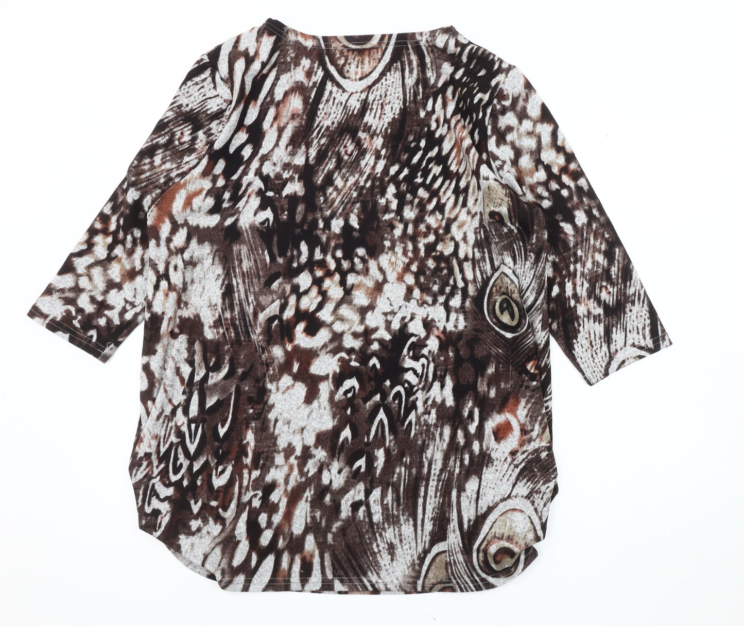 Womens UK Size L Klass Brown Tunic Jumper