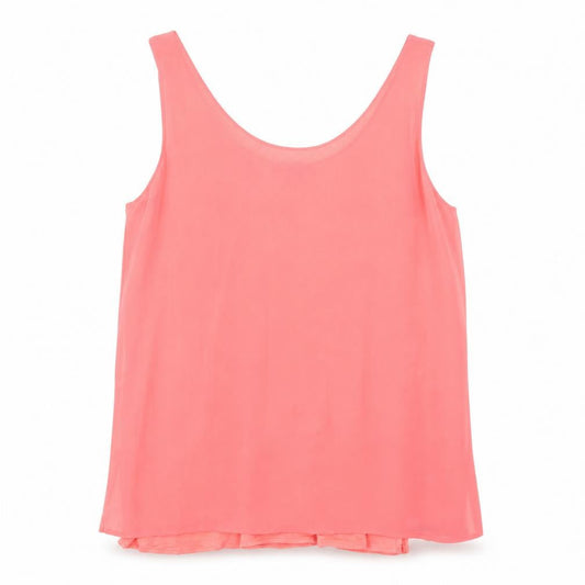 Womens UK Size 10 Mango Pink Basic Tank