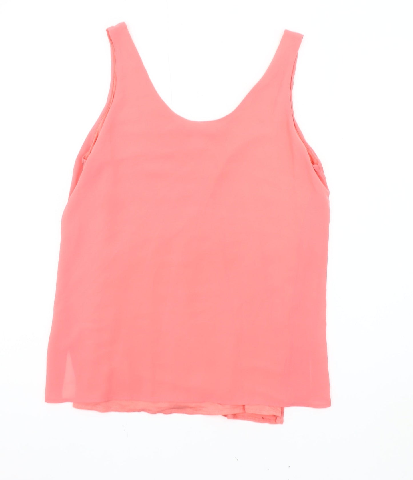 Womens UK Size 10 Mango Pink Basic Tank