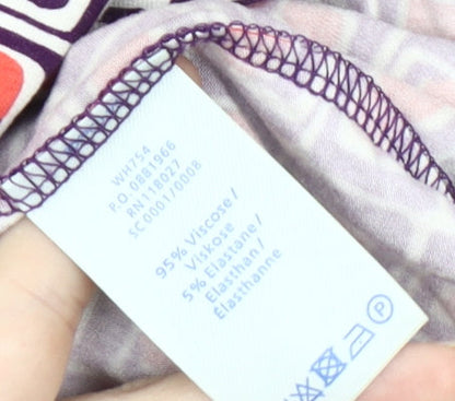 Boden Women's Geometric Dress, Multicoloured, Size 12
