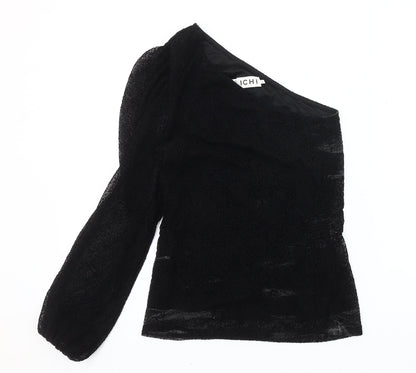Womens UK Size XS ICHI Black  Blouse