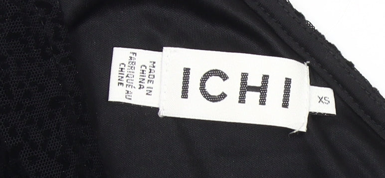 Womens UK Size XS ICHI Black  Blouse