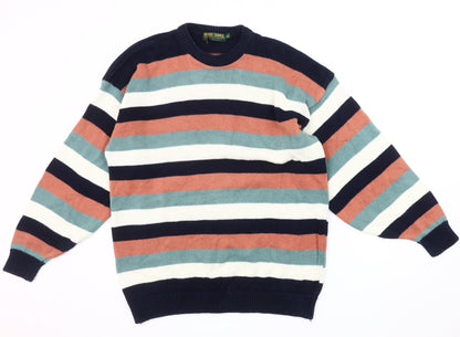 Country Trader Men's XL Multicoloured Striped Pullover