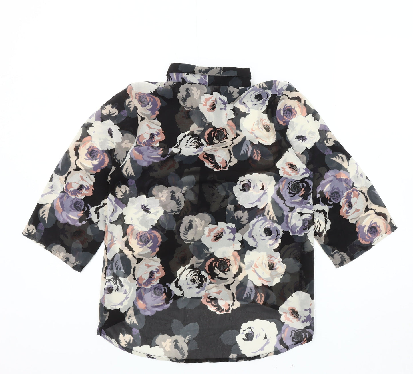 New Look Women's Multicoloured Floral Blouse, Size 10
