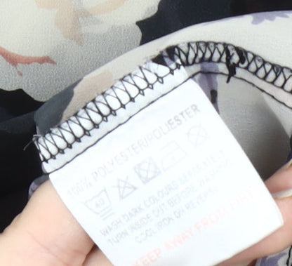 New Look Women's Multicoloured Floral Blouse, Size 10