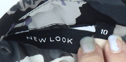 New Look Women's Multicoloured Floral Blouse, Size 10