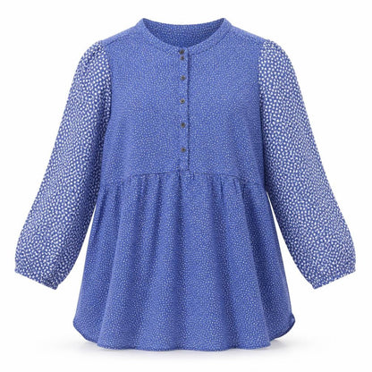 Womens UK Size 8 FatFace Blue Tunic Blouse