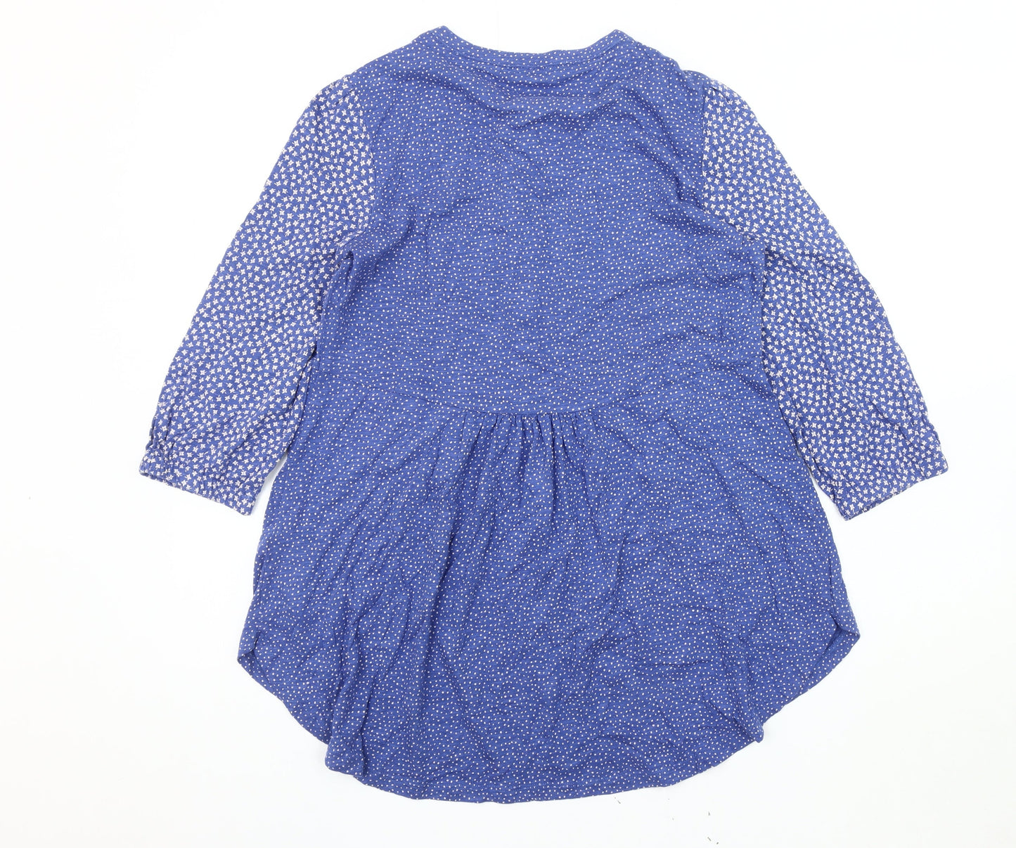 Womens UK Size 8 FatFace Blue Tunic Blouse