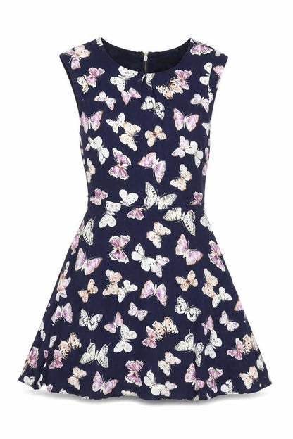 Oasis Women's Multicoloured Sleeveless Dress Size 8