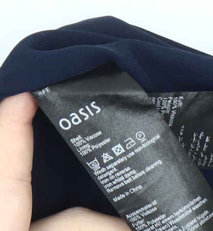 Oasis Women's Multicoloured Sleeveless Dress Size 8