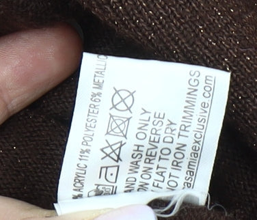 Womens UK Size M Casamia Exclusive Brown Cardigan Jumper