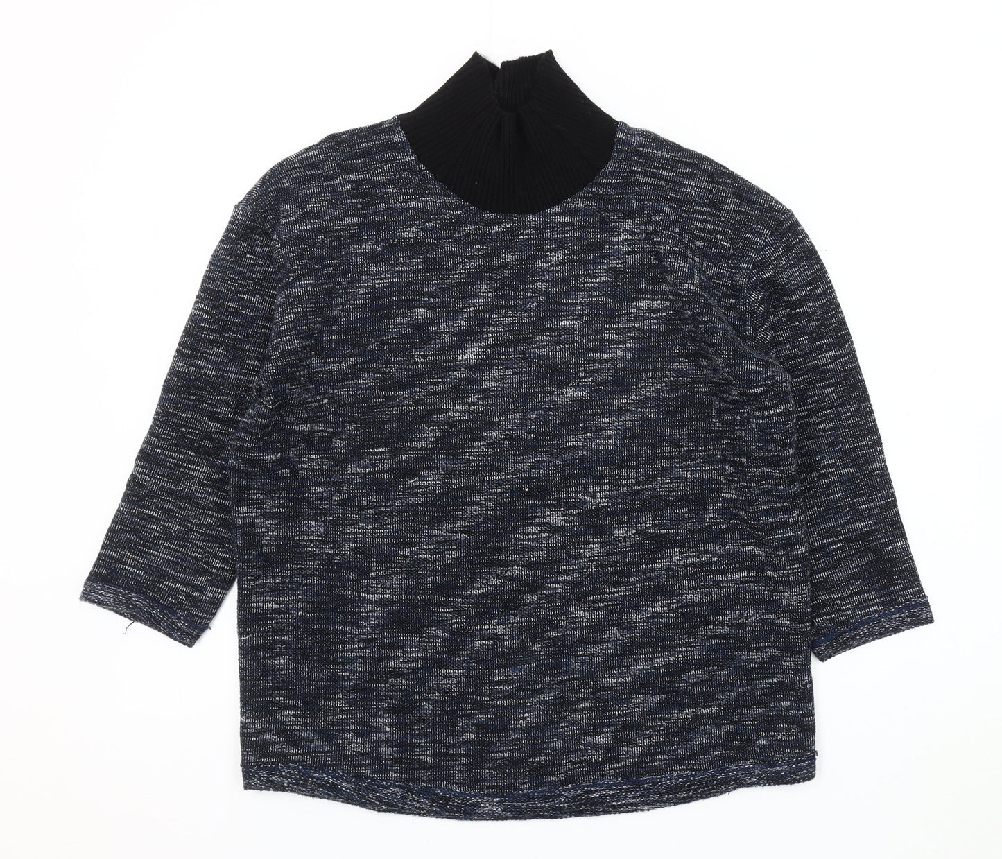 Womens UK Size S Zara Blue Pullover Jumper
