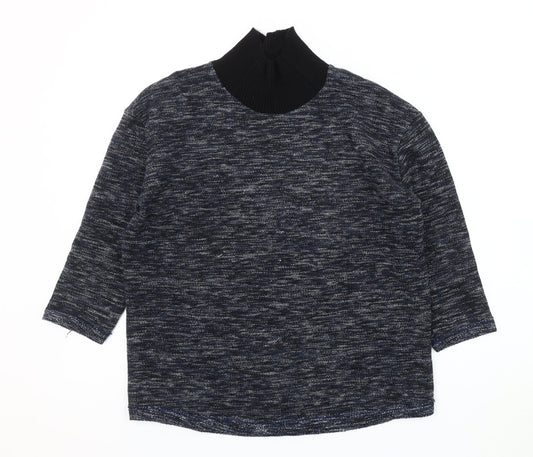 Womens UK Size S Zara Blue Pullover Jumper