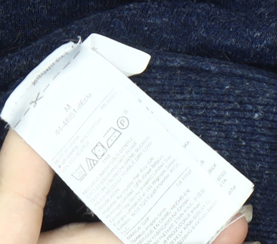 GAP Men's Blue Wool Pullover Jumper Medium