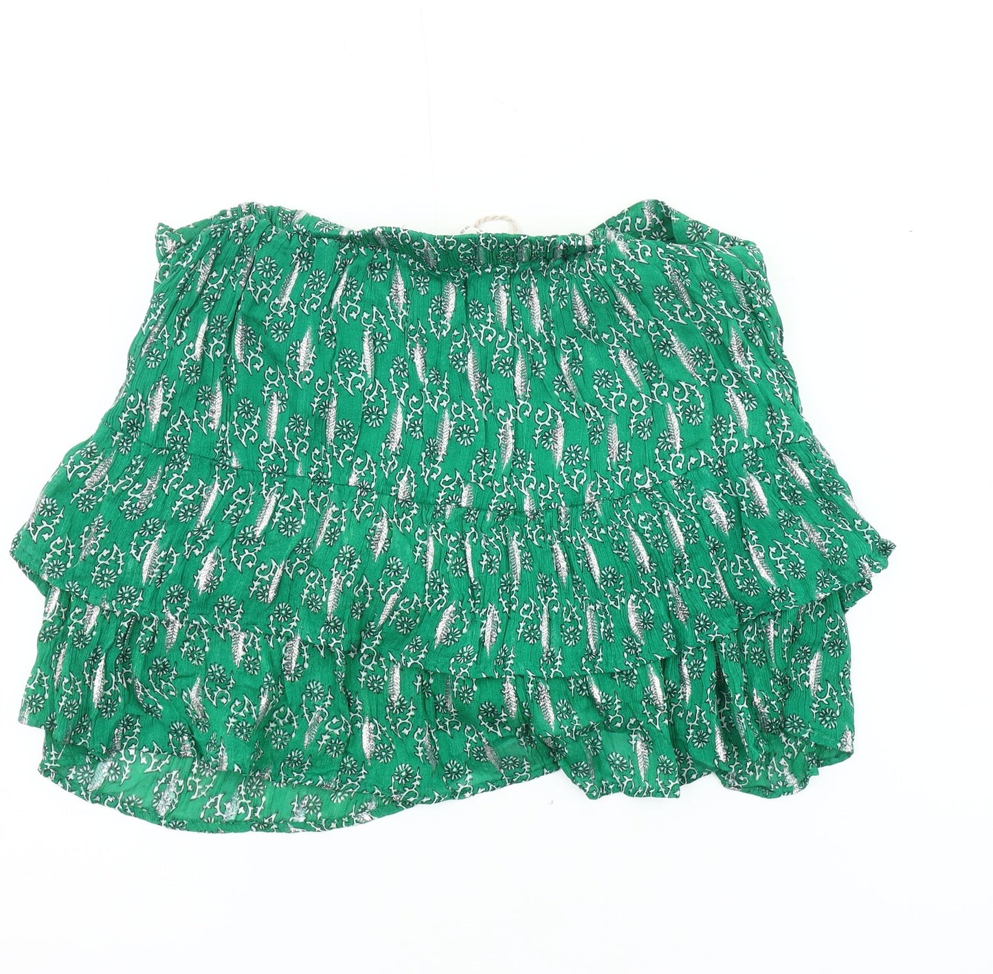Feels by Brownie Women's Green Peasant Skirt S