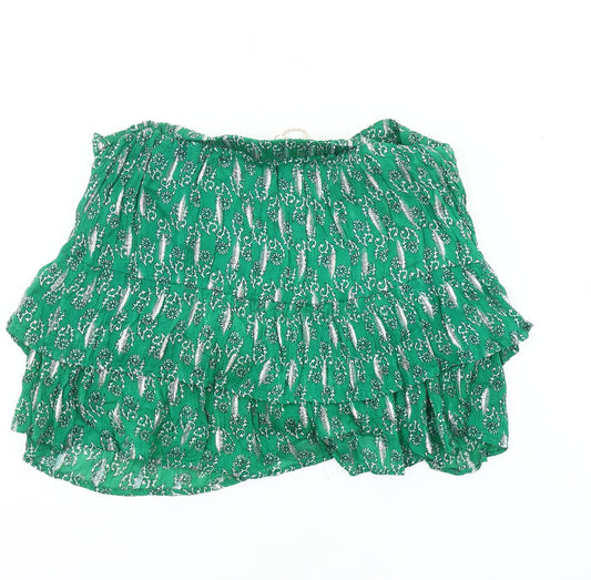 Feels by Brownie Women's Green Peasant Skirt S