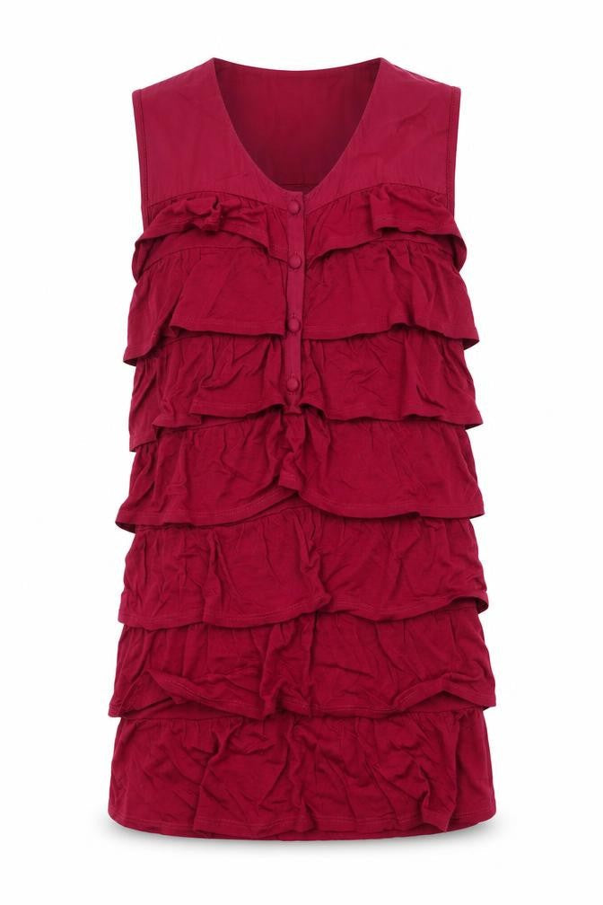 Womens UK Size S Reiss Red Jersey Blouse