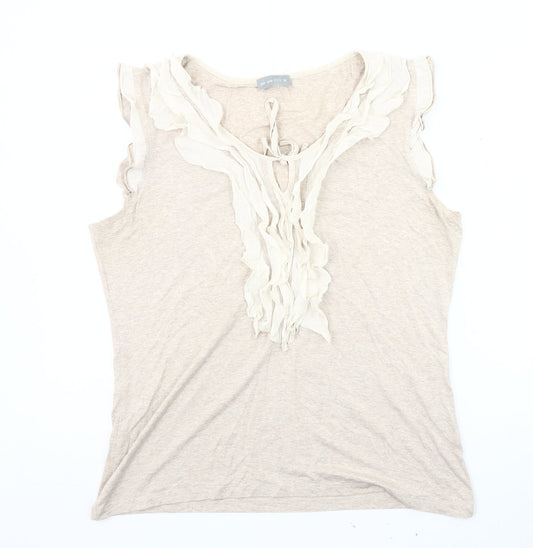 Womens UK Size 16 Marks and Spencer Beige  Blouse