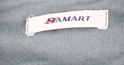 Mens UK Size M Damart Blue Full Zip Sweatshirt