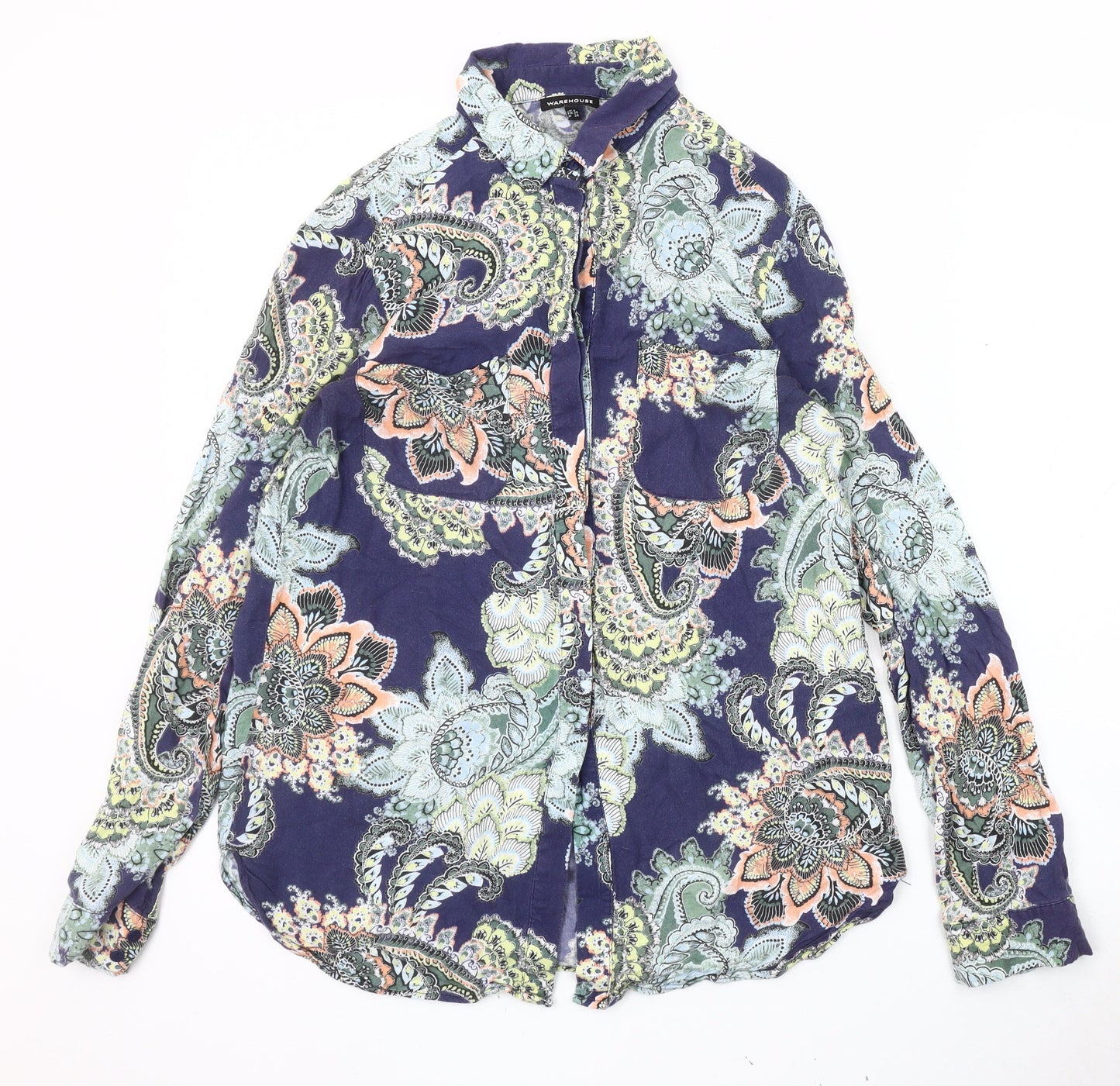 Womens UK Size 8 Warehouse Multicoloured  Blouse