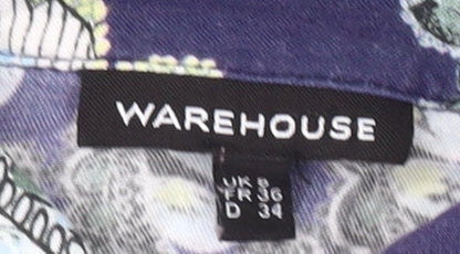 Womens UK Size 8 Warehouse Multicoloured  Blouse