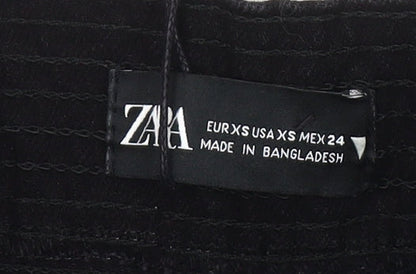 Zara Women's Black XS Strappy Cotton Dress